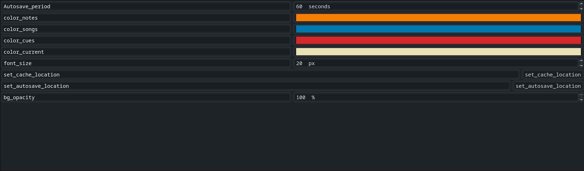 Settings page of AutoQ